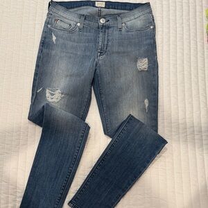 Hudson Women's Distressed Blue Jeans
